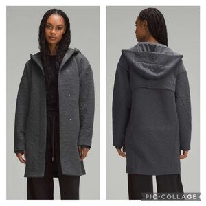 Rare!! Lululemon Packable Jacquard Knit Wrap
Graphite Grey / Black | XL